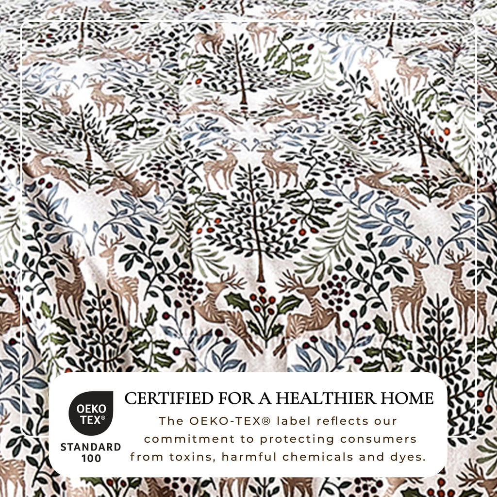 Reversible Christmas Comforter and Sham Set - Holiday / Lodge Odette Collection