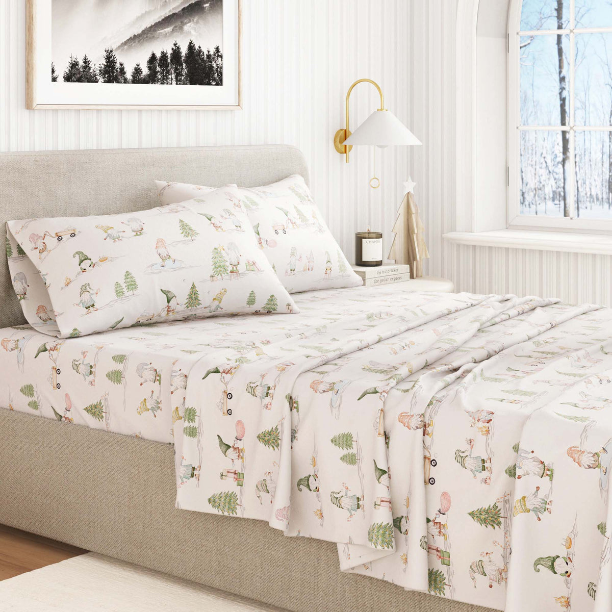 Turkish Cotton Flannel Sheet Set - Elevated Holiday Collection