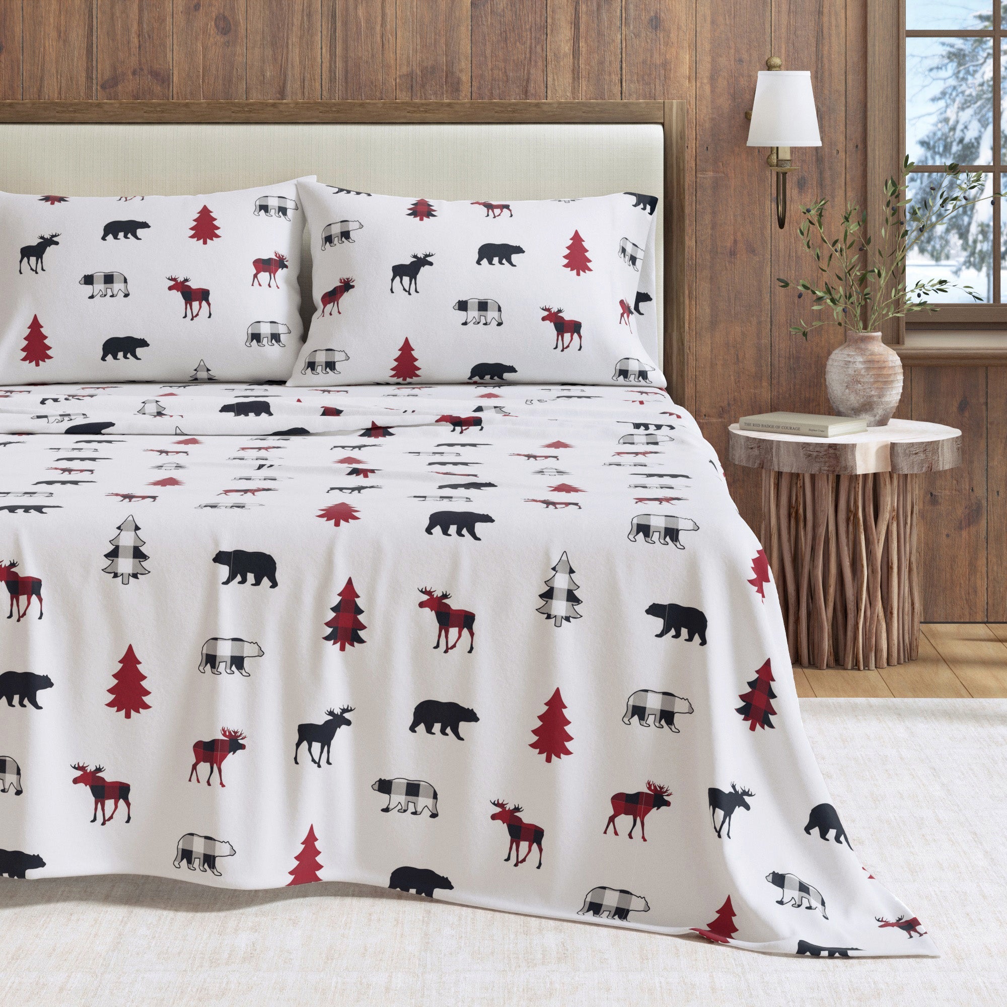 100% Turkish Cotton Flannel Sheet Sets - Boulder Collection