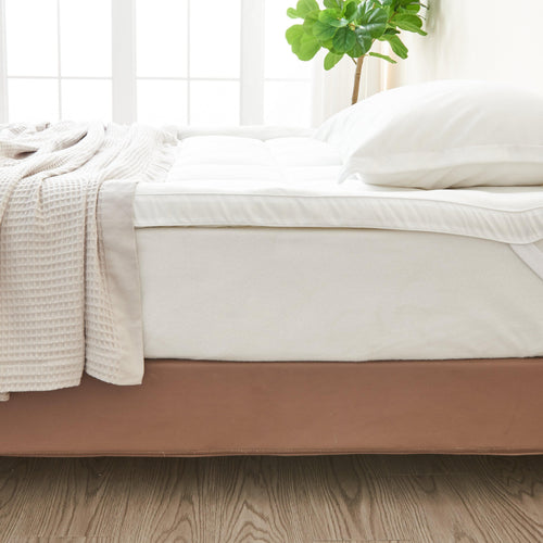 2 Inch Thick Cooling Mattress Pad from Finley Collection with elastic straps and down alternative fill
