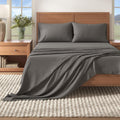 Heathered Solid Cotton Blend Flannel Sheet Set - Anders Collection product photo - view 25