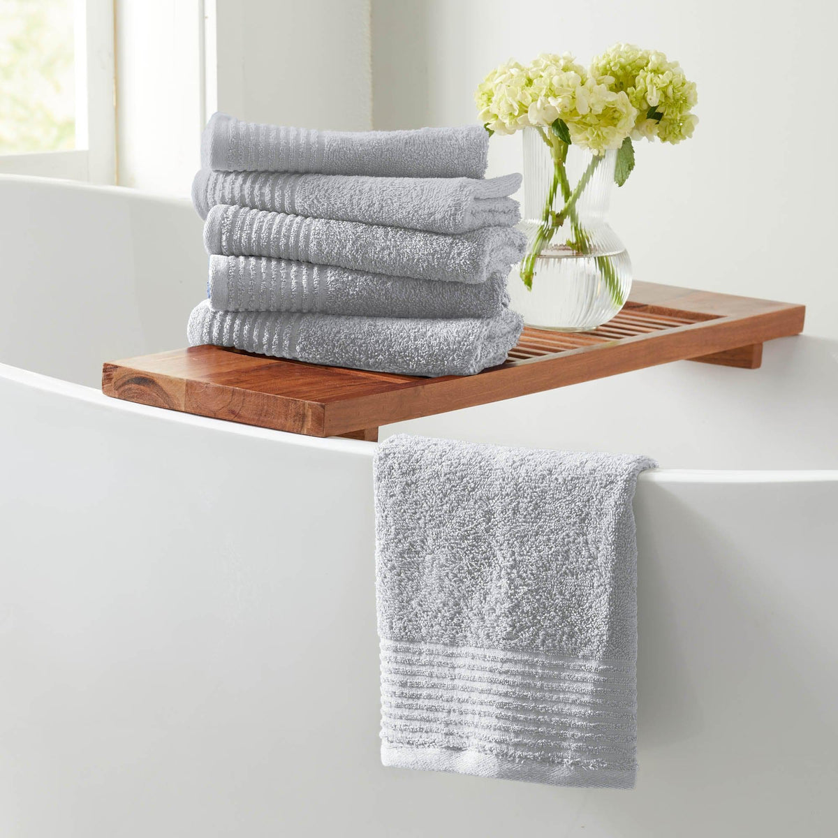6 Pack Cotton Hand Towels - Kasper Collection