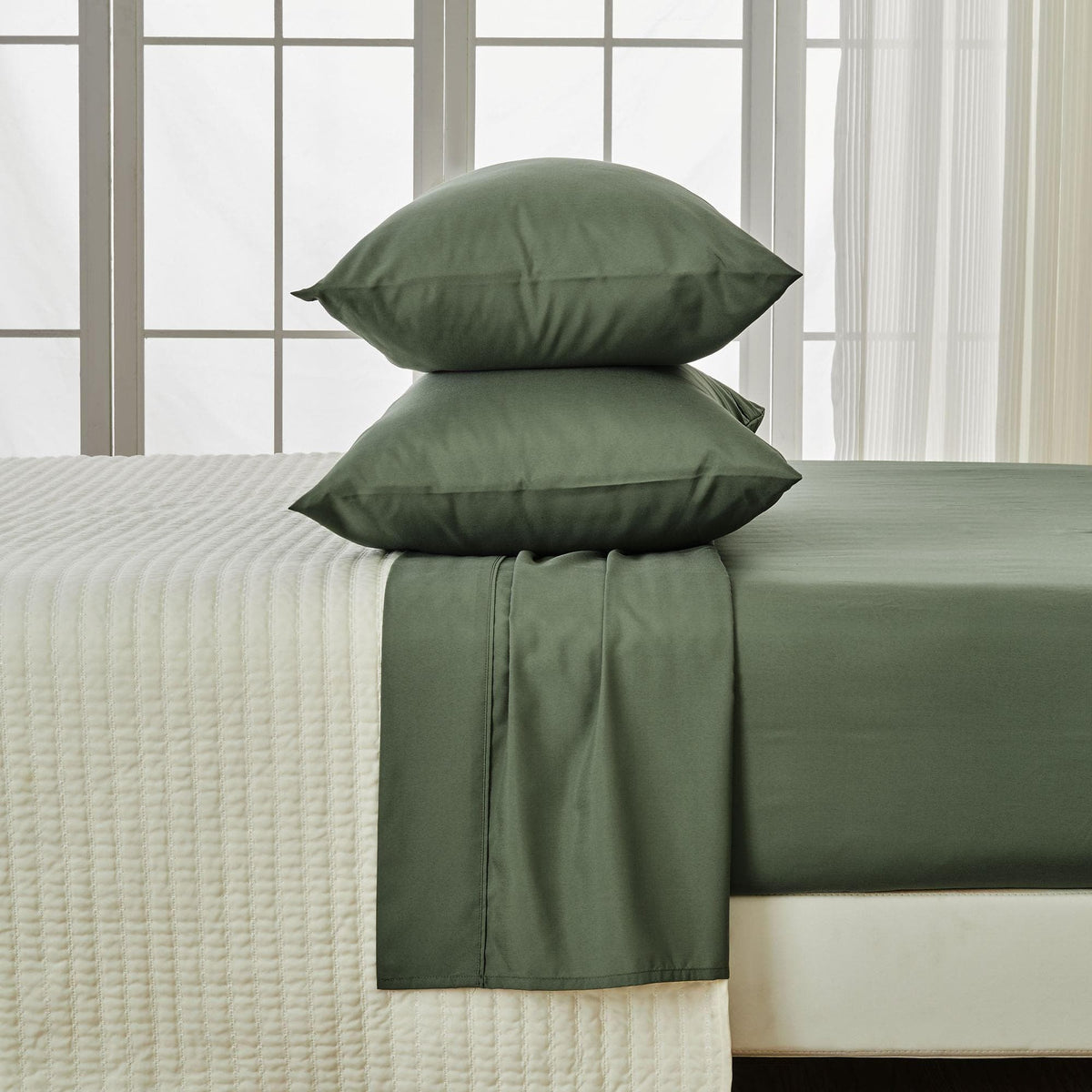 Rayon derived from bamboo cozy lightweight bamboo blend sheet set from Jordyn Collection