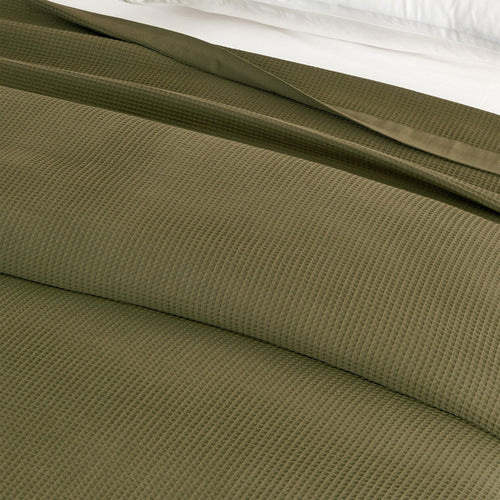 100% Cotton Small Waffle Weave Blanket - Hazel Collection (Blankets) - view 2