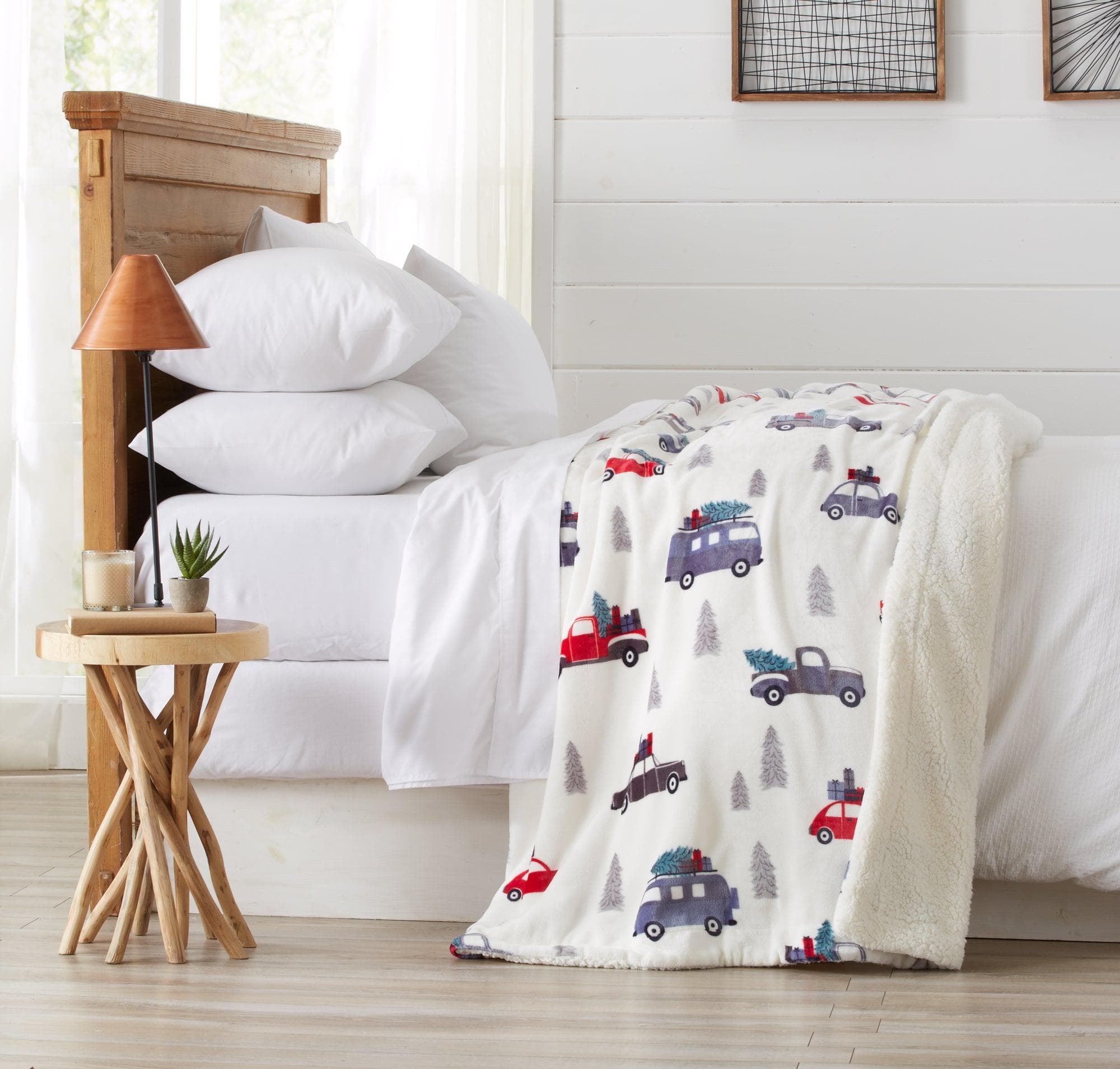 Velvet Plush Sherpa Luxury Bed Blanket - Cielo Collection