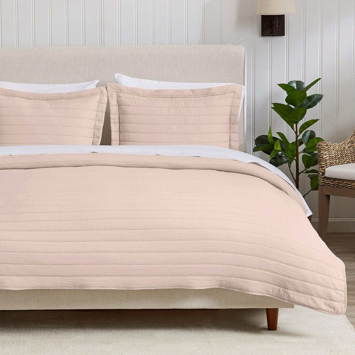 Solid Striped Quilt - Virginia Collection (Quilts & Comforters) - view 8