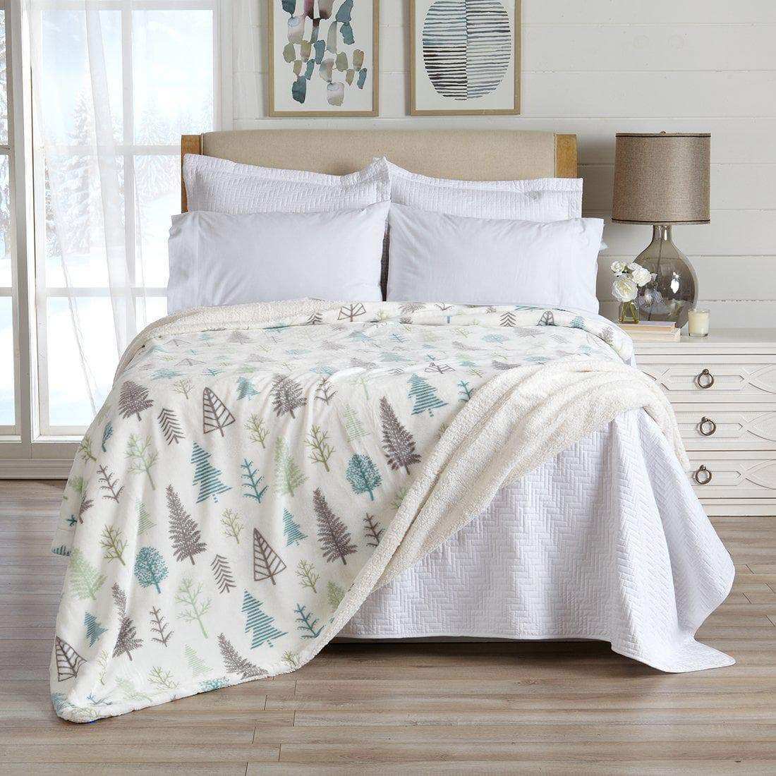 Velvet Plush Sherpa Luxury Bed Blanket - Kinsley Collection
