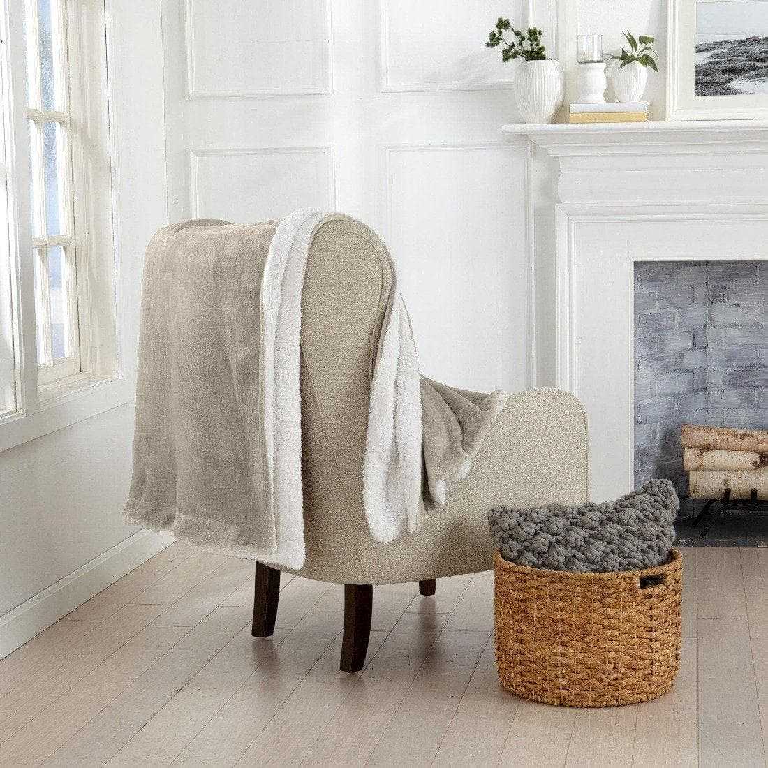 Velvet Plush Sherpa Luxury Bed Blanket - Kinsley Collection