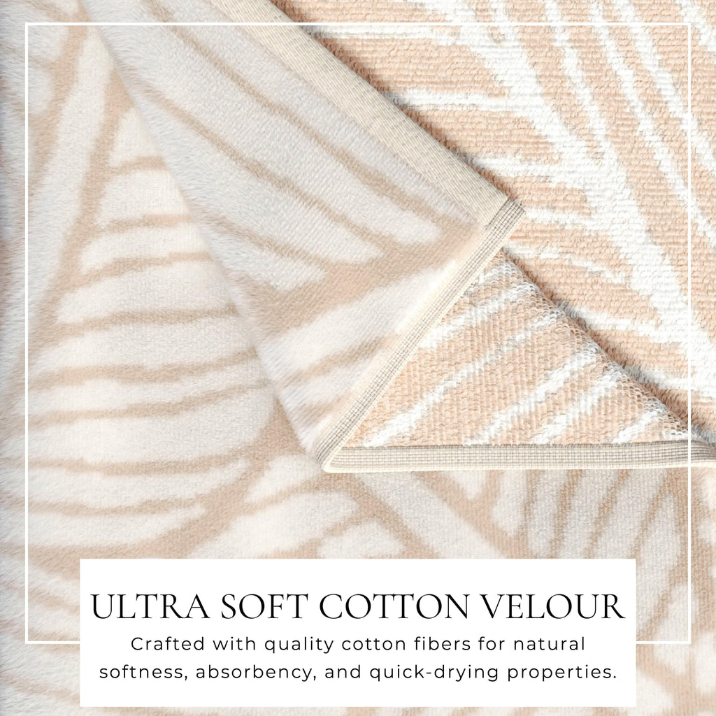 Oversized Retro Printed Beach Towel - St. Barts Collection