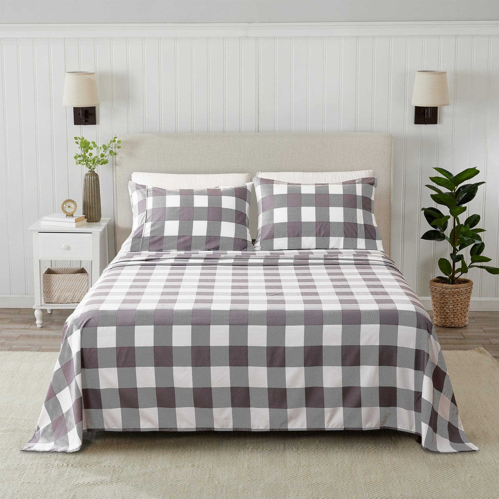 Printed Sheet Set Baylor Collection soft microfiber bedding with stylish patterns