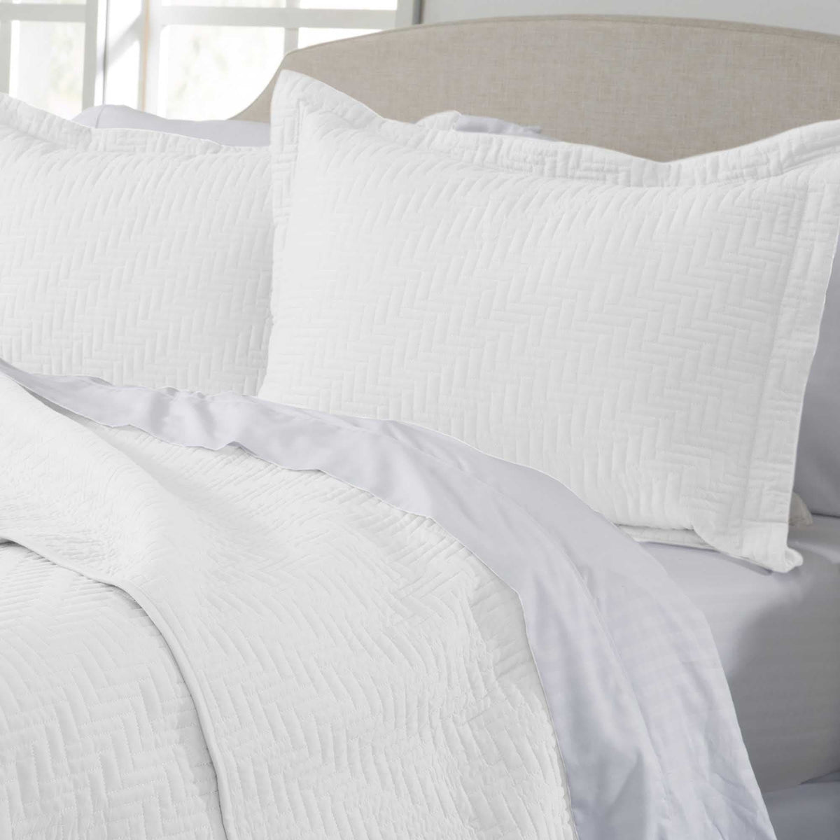 Herringbone Stitched Quilt - Louise Collection