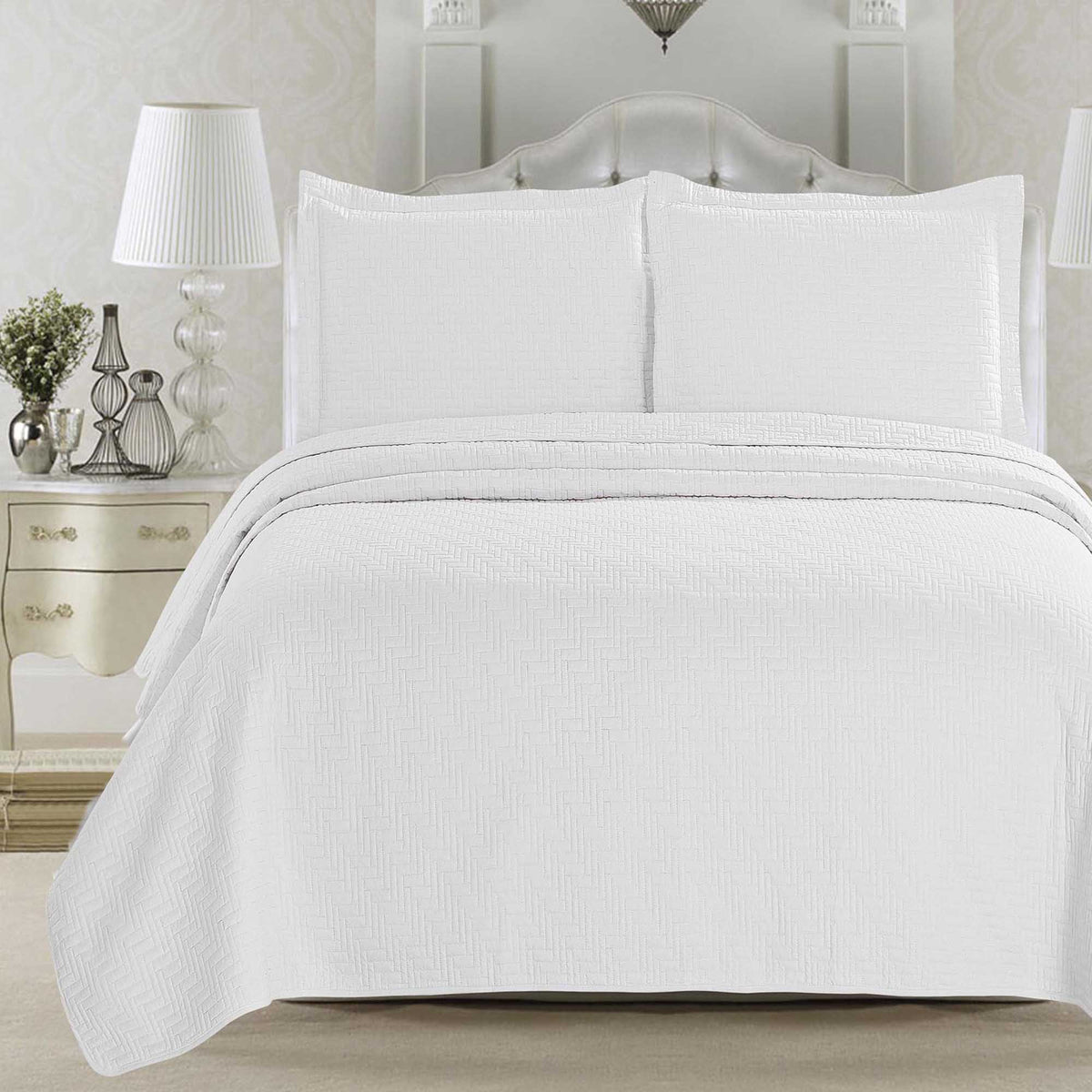 Herringbone Stitched Quilt - Louise Collection