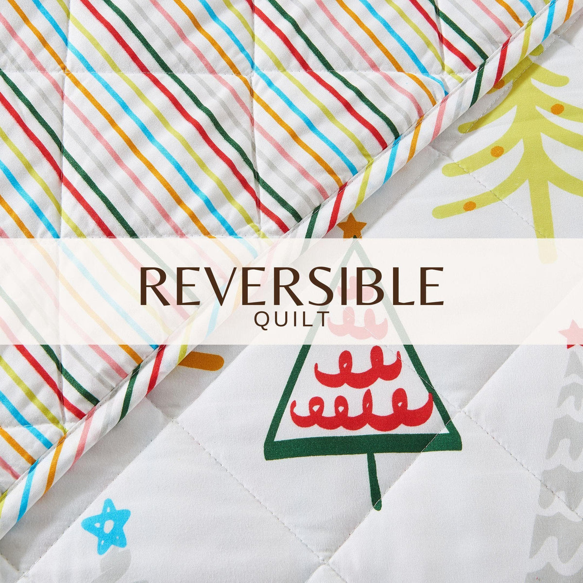 Colorful Holiday Quilt Set - Midnight Magic Collection