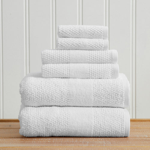 100% Cotton Woven Texture Bath Towel Set - Marbella Collection (Bath Towels & Washcloths) product photo