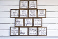 Bathroom Wood Sign Collection
