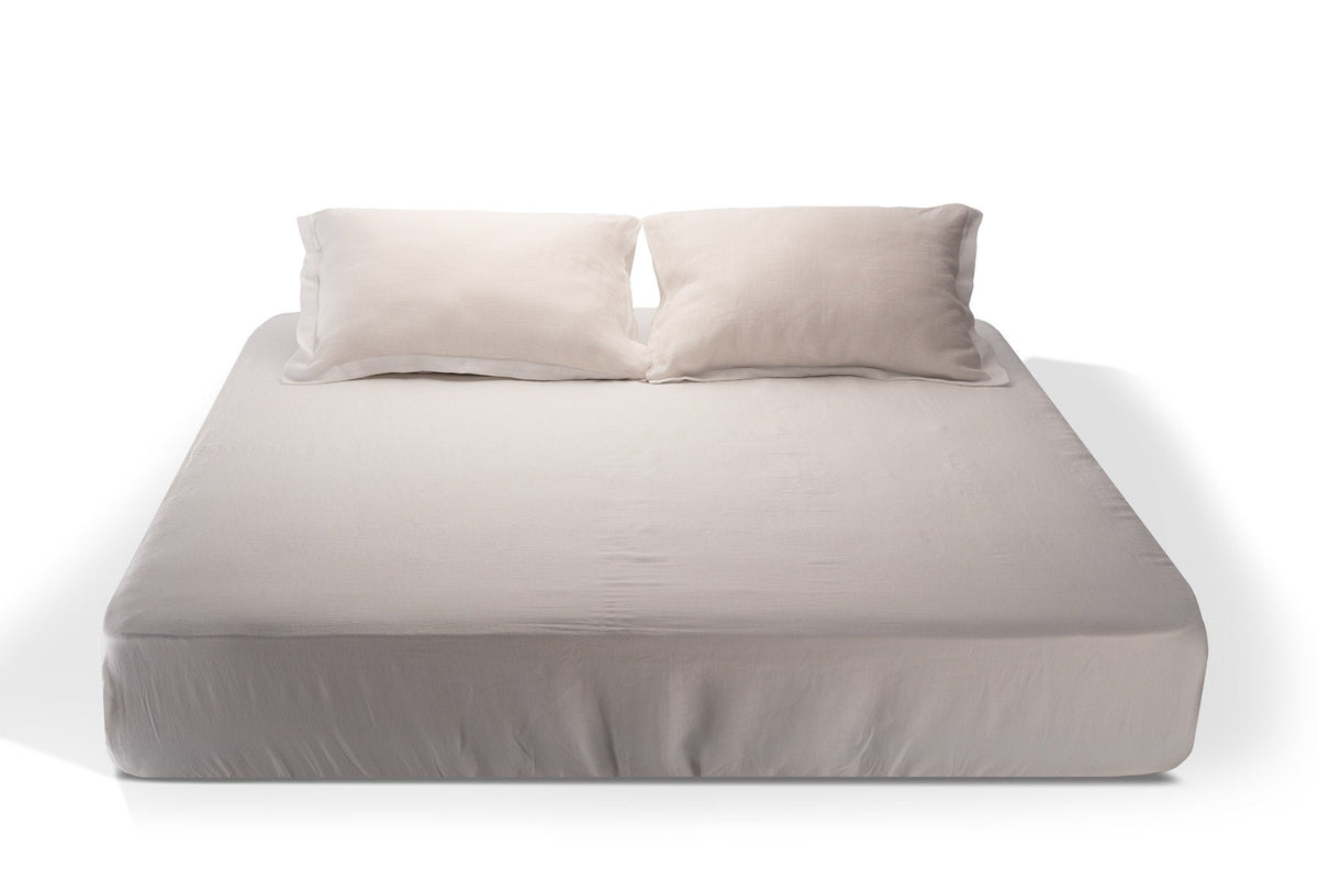 Oxford design Natural linen pillow case, US sizes