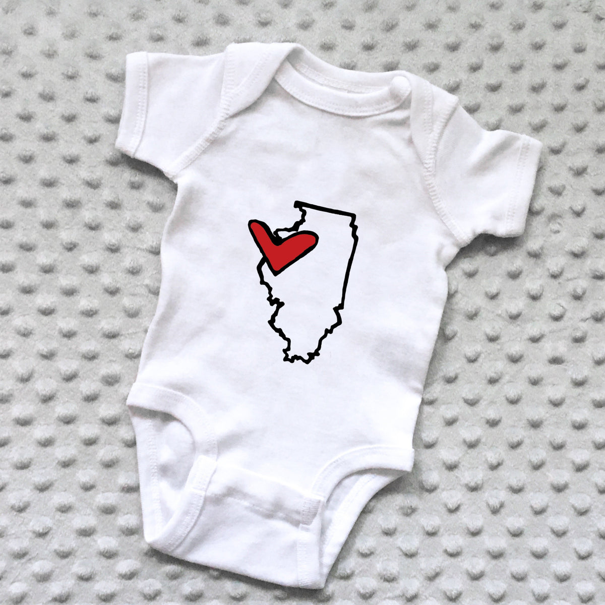 State Love Baby Onesie - NEWBORN product photo - view 14