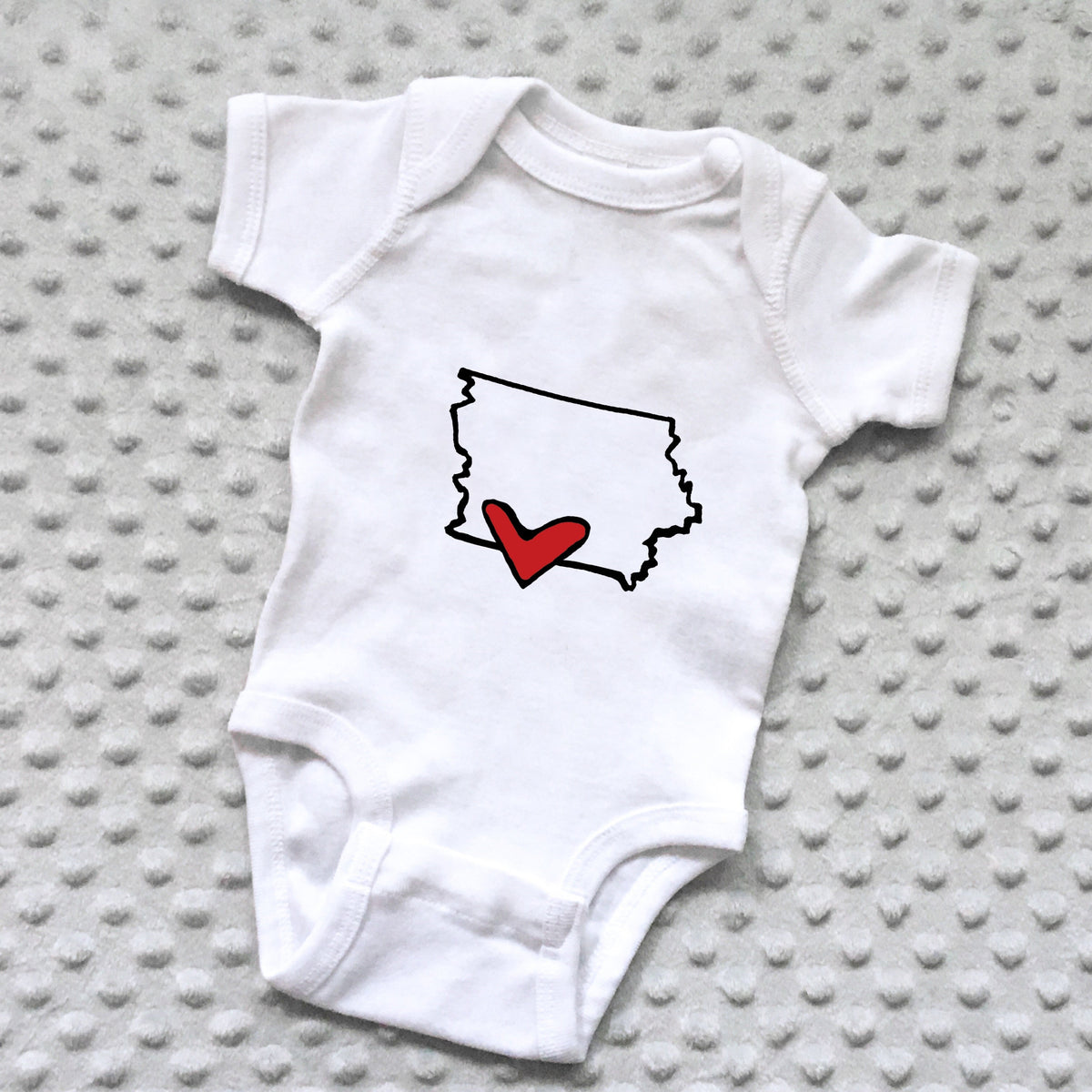 State Love Baby Onesie - NEWBORN product photo - view 16