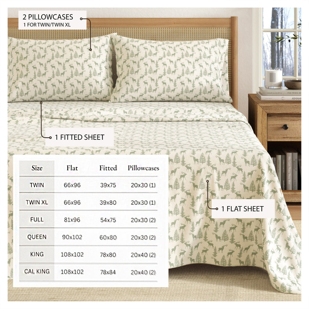 Turkish Cotton Flannel Sheet - Belle Collection