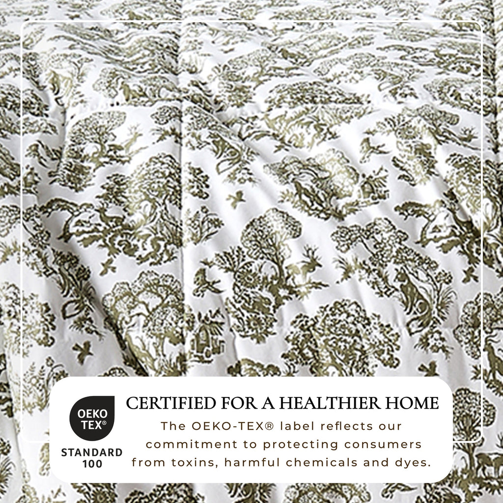 Reversible Christmas Comforter and Sham Set - Holiday / Lodge Odette Collection