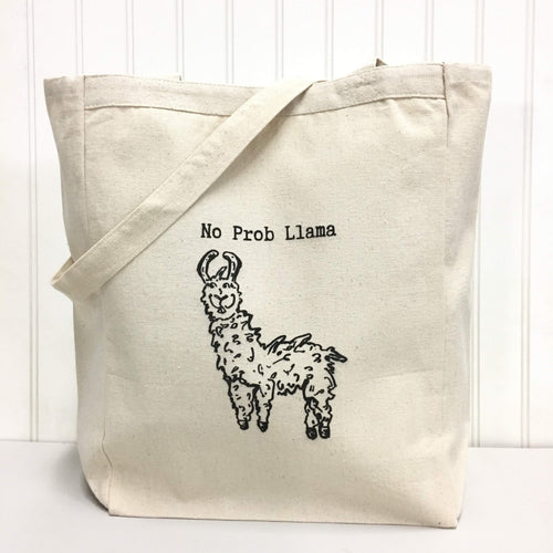 "No Prob Llama" Tote Bag (Textiles) product photo