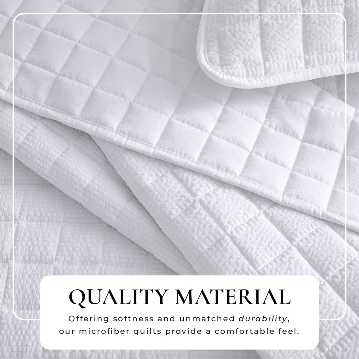 Box-Stitched Seersucker Quilt Set - Seersucker Collection