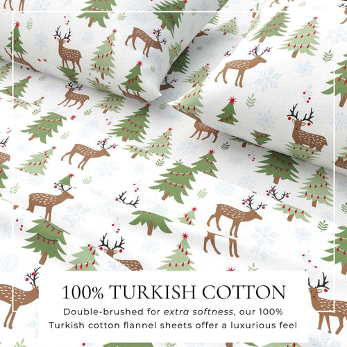 100% Turkish Cotton Flannel Sheet Sets - Boulder Collection product photo - view 2