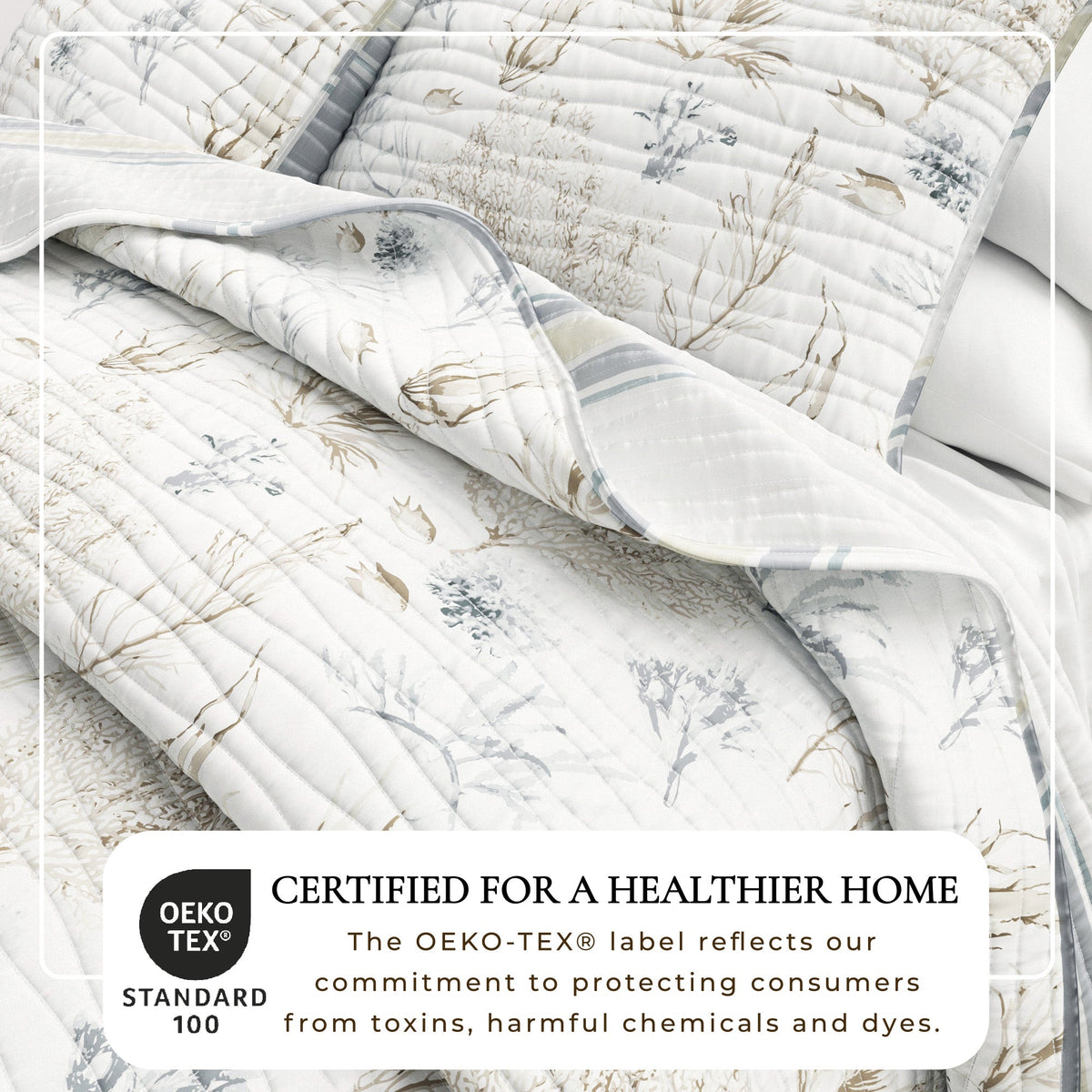 Coral Sea Maze Coastal Quilt Set - Newcomb Collection