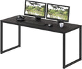 Modern 48 Inch Black Computer Desk for Home Office