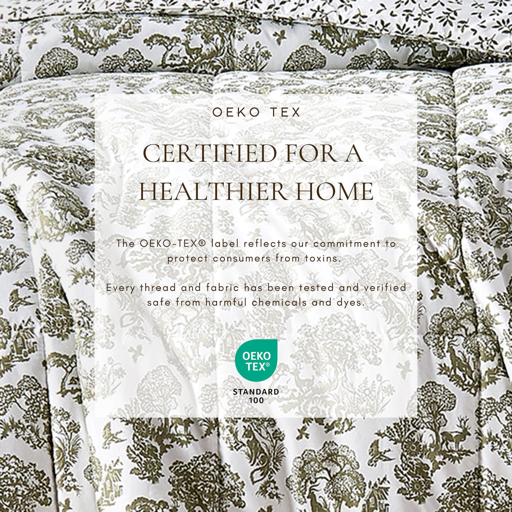 Reversible Christmas Comforter and Sham Set - Holiday / Lodge Odette Collection