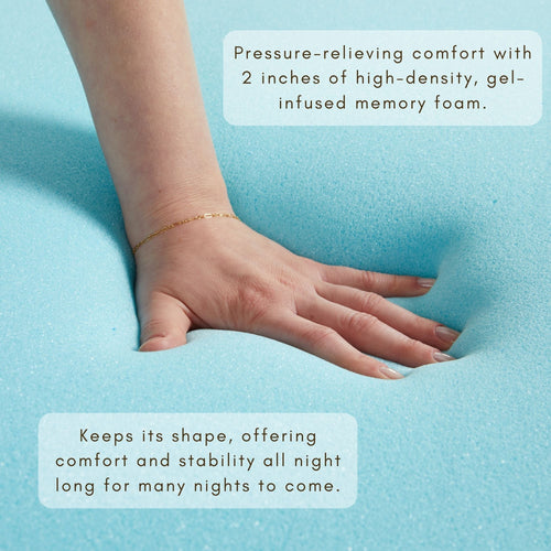 2-Inch Gel Memory Foam Mattress Topper (Mattress Pads) - view 2