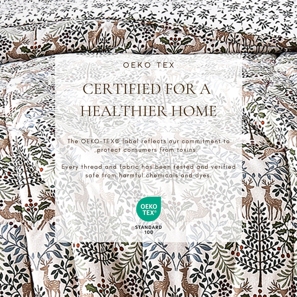 Reversible Christmas Comforter and Sham Set - Holiday / Lodge Odette Collection