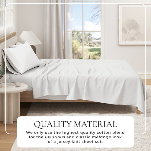 100% Organic Cotton Jersey Knit Sheets (Bed Sheets) - view 2