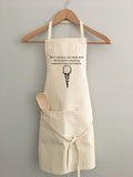 "Don't let your ice cream melt while you're counting someone else's sprinkles." Apron