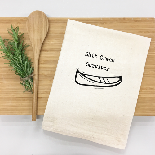 "Shit Creek Survivor" Kitchen Towel (Textiles) product photo