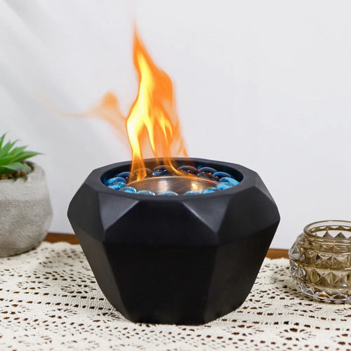 6"x4" Portable Cement Tabletop Fireplace (Gel & Ethanol Fireplaces) product photo