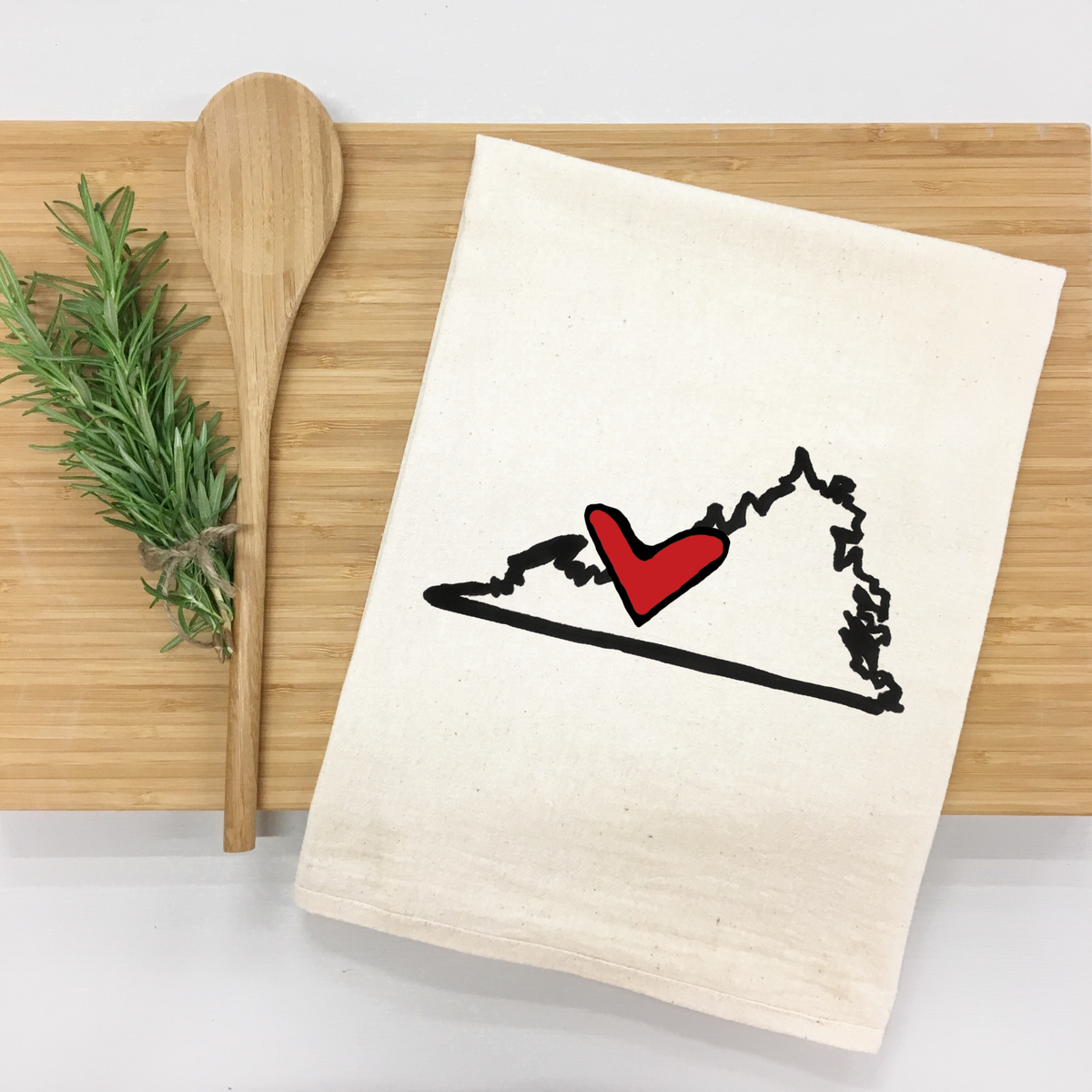 *State Love tea towel