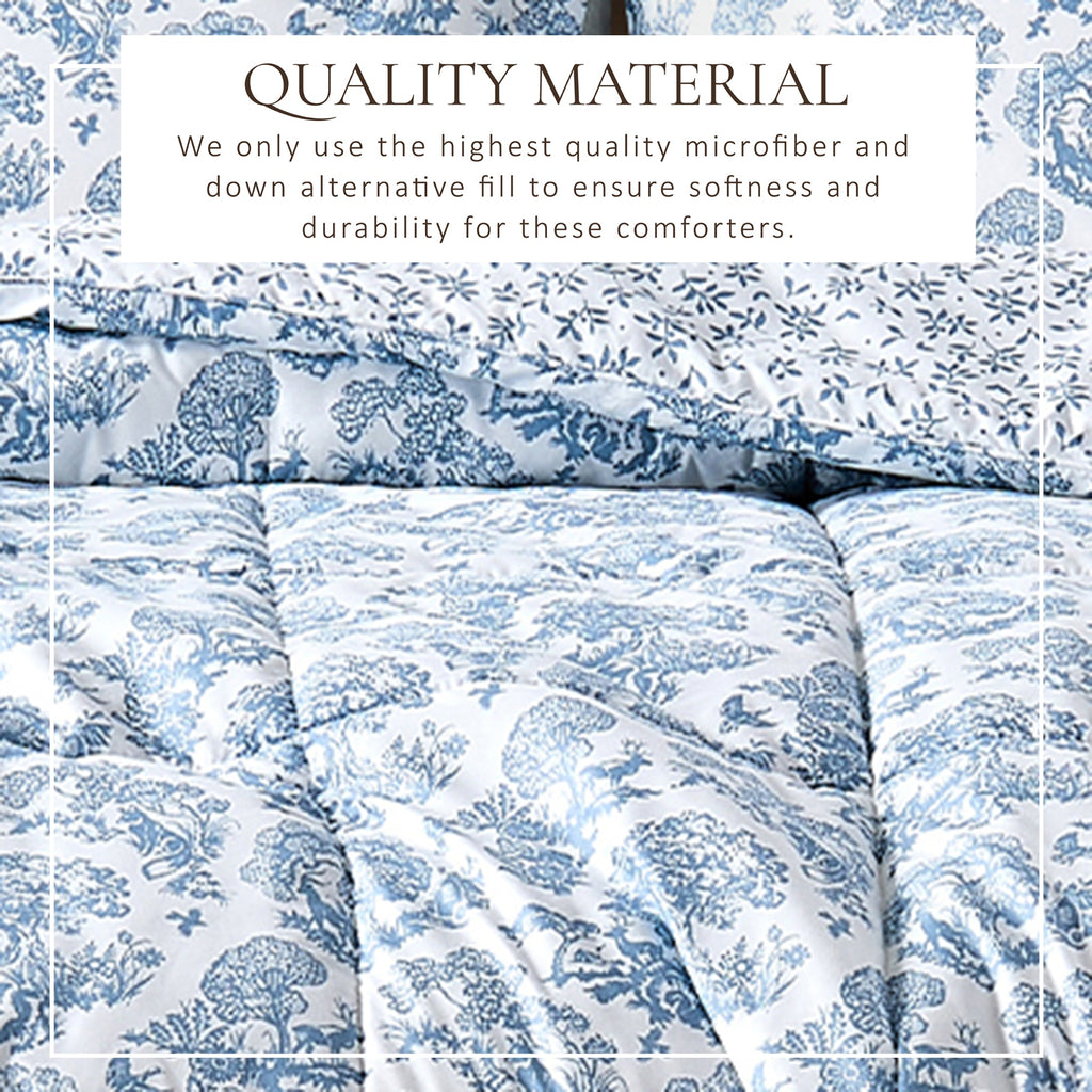 Reversible Christmas Comforter and Sham Set - Holiday / Lodge Odette Collection