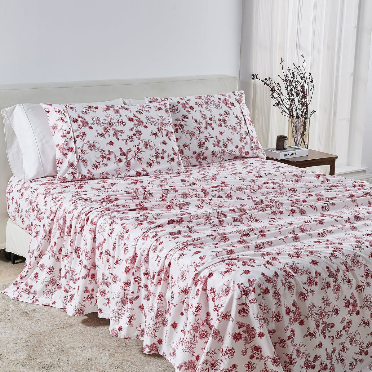 Watercolor Floral Sheet Set - Delia Collection